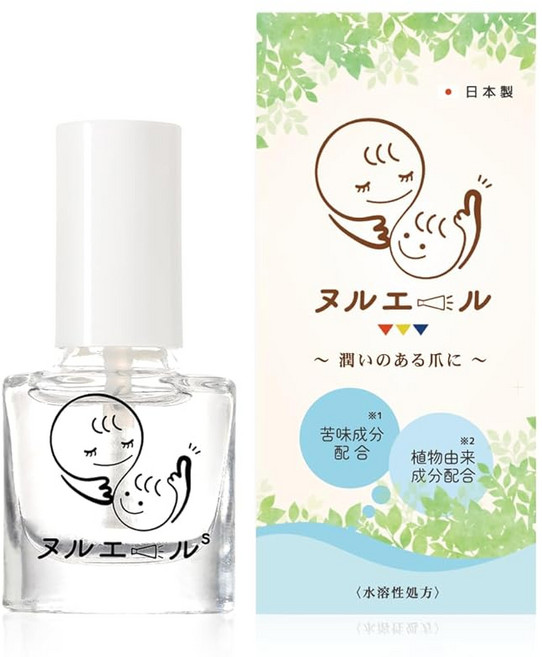 손톱 물어뜯기 전문가 감독 손가락 빨기 방지 손톱 물림 방지 매니큐어 손톱 물림 방지 어린이 매니큐어 일본 제조 빠른 건조 쓴맛 성분 식물 유래 성분 함유 4mL 누루에르