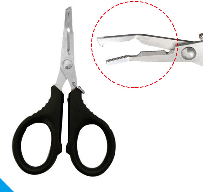 미니 멀티 플라이어 스플릿링 니퍼 라인커터 합사가위 낚시 피싱 지깅, 01 블랙, 1개