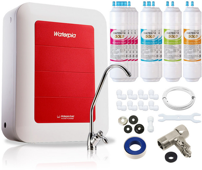 원봉 워터피아 언더싱크정수기 WPU-3201 [골드필터], 02_아답타 소형_1년세트_골드필터