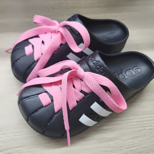 스터드레이스 클로그 Adidas Clog 호환 커스텀 신발끈 15mm 넓은 운동화끈