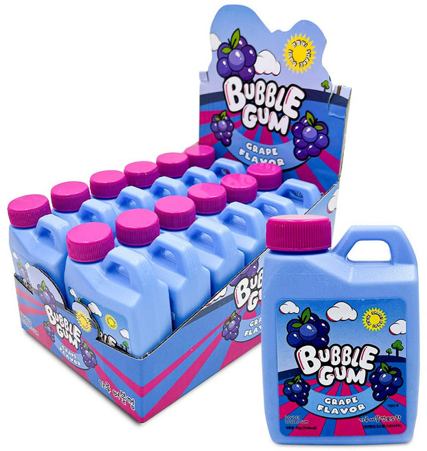 가루 버블 껌 포도향 55g 추억의 간식