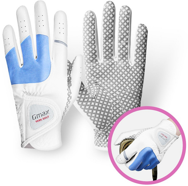 지맥스 파크골프장갑 여성 양손 화이트 스포츠장갑 운전 베드민턴 테니스
