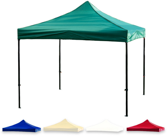 접이식 캐노피 천막 행사용 야외 캠핑 자바라 행사 방수 그늘막 3X3 + 천막보관 파우치 증정 (S), 2X2 블루