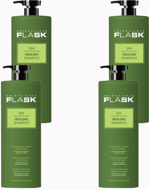 플라스크 스파 힐링 샴푸, 1.5kg, 4개
