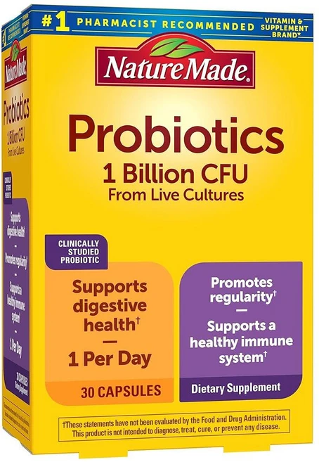 네이처메이드 프로바이오틱스 10억 CFU 생유산균 캡슐 30정, 1개 - 쿠팡