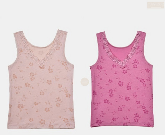 60대 70대 할머니 꽃무늬 러닝 셔츠 메리아스 메리야스 속옷 기본 런닝구