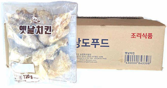 새마원 상도 옛날치킨 국내산 닭고기 8조각 닭한마리, 10개, 720g