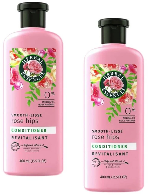 허벌 에센스 로즈 힙 스무스 컨디셔너 Herbal Essences Rose Hips Smooth Conditioner, 2개, 400ml - 쿠팡
