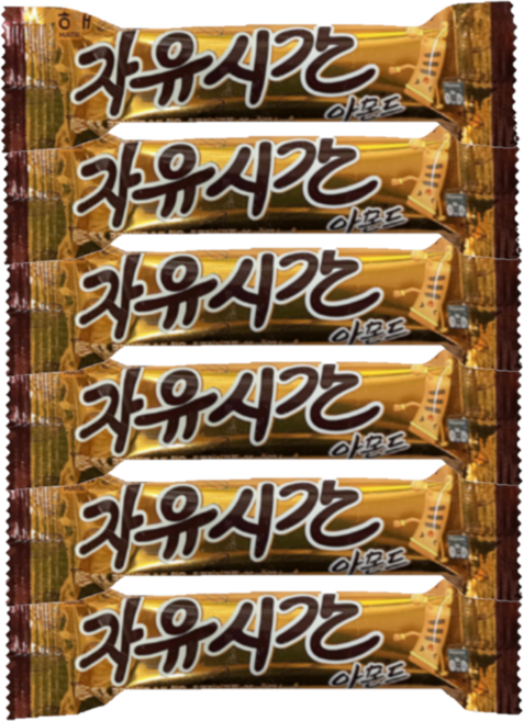자유시간 아몬드, 36g, 6개