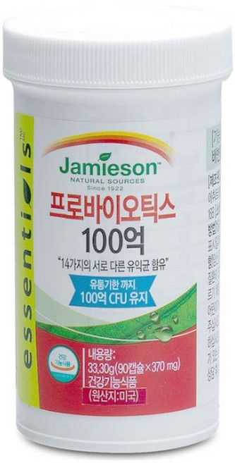 자미에슨 프로바이틱스 100억 90캡슐, 90정, 1개