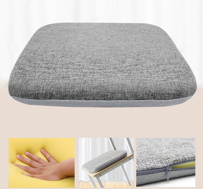 Zebeer 사각 메모리폼 방석 사무실 의자방석 차량용 45*45*4cm 1개