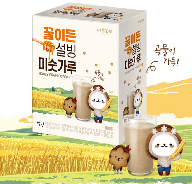 [성실한오피스] 꿀이든 미숫가루 20g x 30포 스틱형