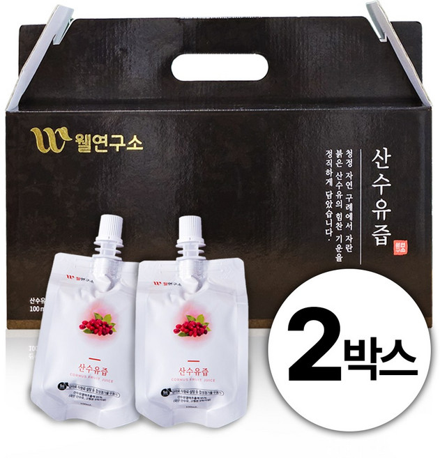 웰연구소 산수유즙 산수유진액, 60개, 100ml