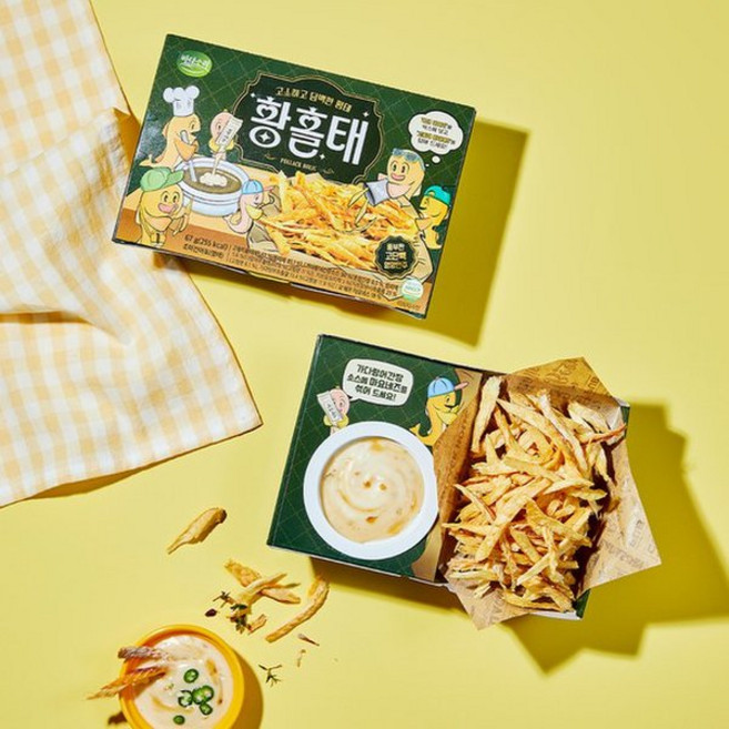 바다소리 단백질간식 황태안주 황홀태 60g x 2팩 맥주안주 부모님간식 피크닉형, 황홀태 피크닉형 2개