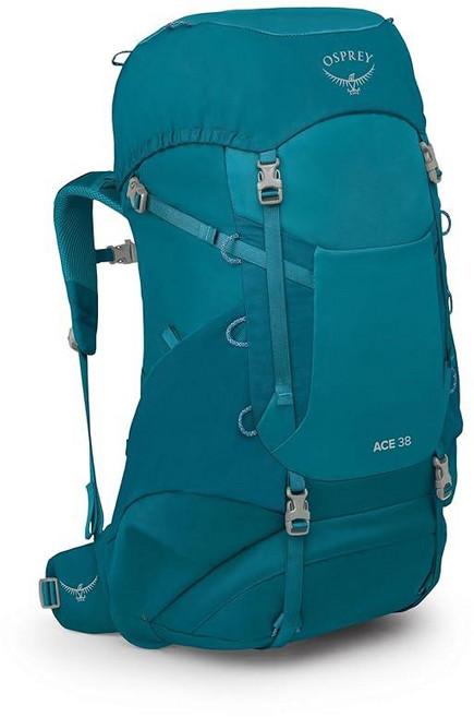 Osprey Ace 아동용 배낭여행 백팩 그린 캐노피/말차 그린 38l 153889