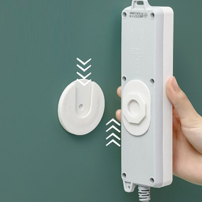 무타공 멀티탭 벽고정 거치대, 4개, 단품