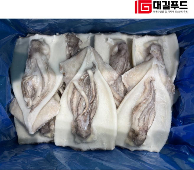 정성을 보내다 대길푸드 할복오징어 손질오징어, 1개, 손질오징어 16-20미(대)