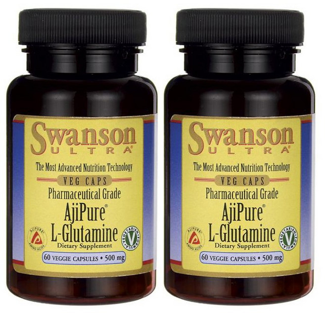 스완슨 울트라 아지퓨어 L-글루타민 500mg 베지 캡슐, 60개입, 2개, 60정