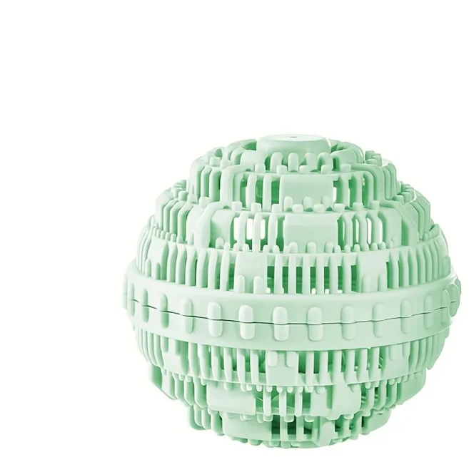 건조기볼 세라믹 드라이 엉킴방지 재사용 가능한 세탁 공 엉킴 방지 섬유 유연제 얼룩 제거제 친환경 건조기, 01 Green, 1개