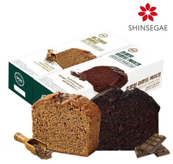 밀크앤허니 파운드케이크 진한초콜릿파운드+얼그레이파운드, 1세트, 1.24kg