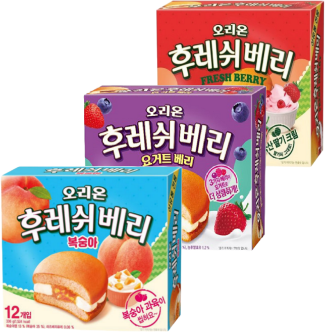 후레쉬베리 딸기 + 요거트 + 복숭아, 1세트, 1.008kg