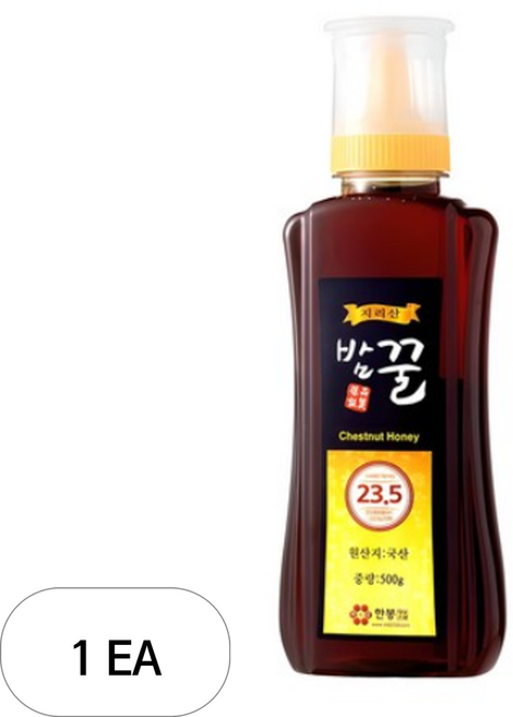 지리산한봉영농조합 국내산 밤꿀, 500g, 1개
