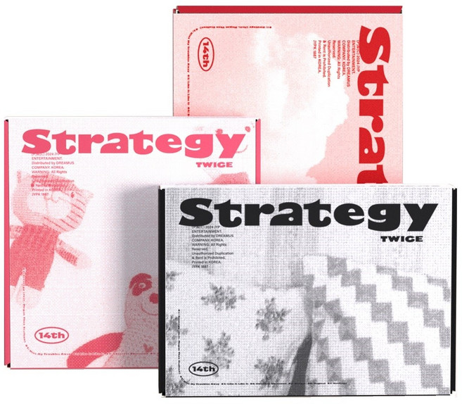 트와이스 - 미니 14집 STRATEGY [일반반] 3종 세트, 포스터 없음