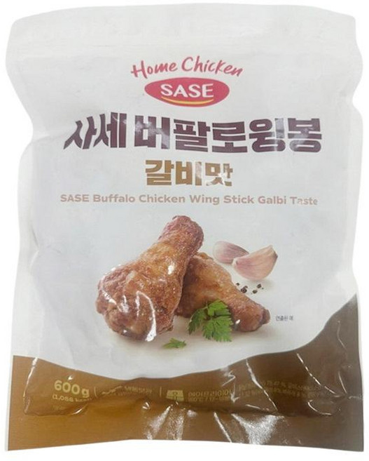 원하프사세버팔로윙봉(갈비맛) 600G사세, 단품, 600g