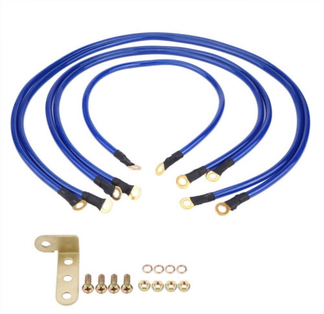 자동차 접지 케이블 마이너스 튜닝 5구, 1세트