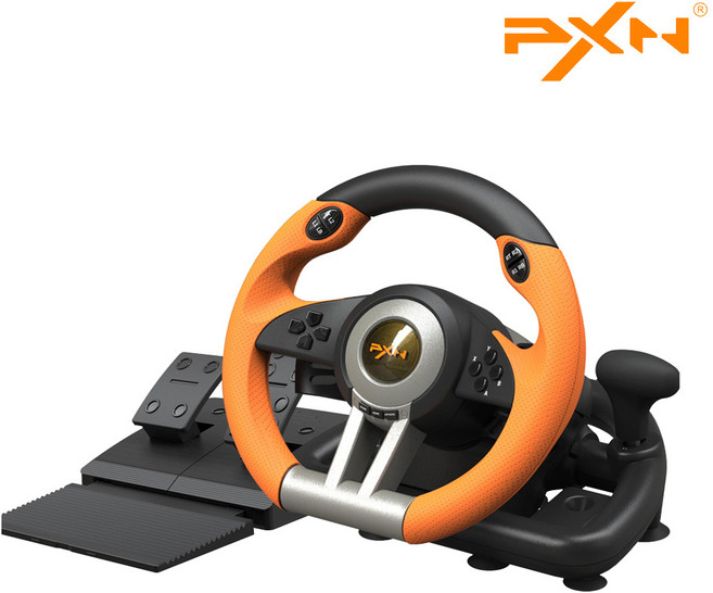[PXN 정품] V3 PRO 게이밍 레이싱 휠 Gaming Racing wheel V3 프로 (닌텐도 스위치/PC/PS3/PS4/XBOX 호환), 1개, V3 PRO 오렌지