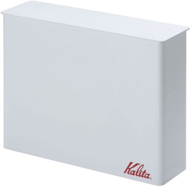 칼리타 커피 필터 케이스 타워 101 102 로시 용 뚜껑 포함, 화이트, 1개