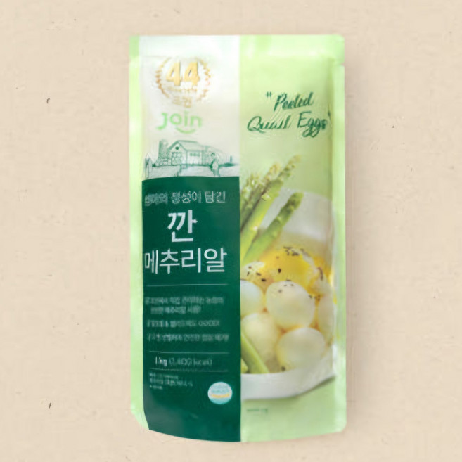 [HACCP 계란 전문기업] 조인 깐 메추리알 1kg, 1개