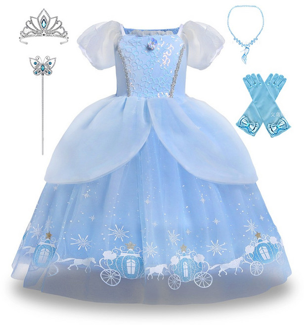 신데렐라 스팽글 호박마차 악세사리 세트