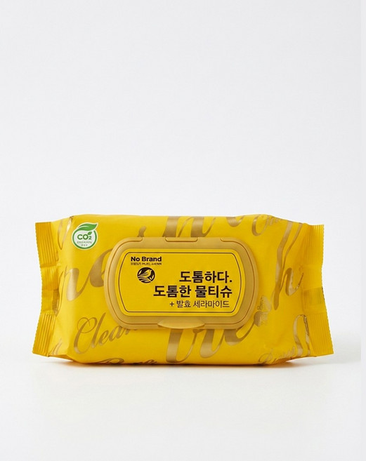 노브랜드 도톰한 물티슈, 2개, 305g