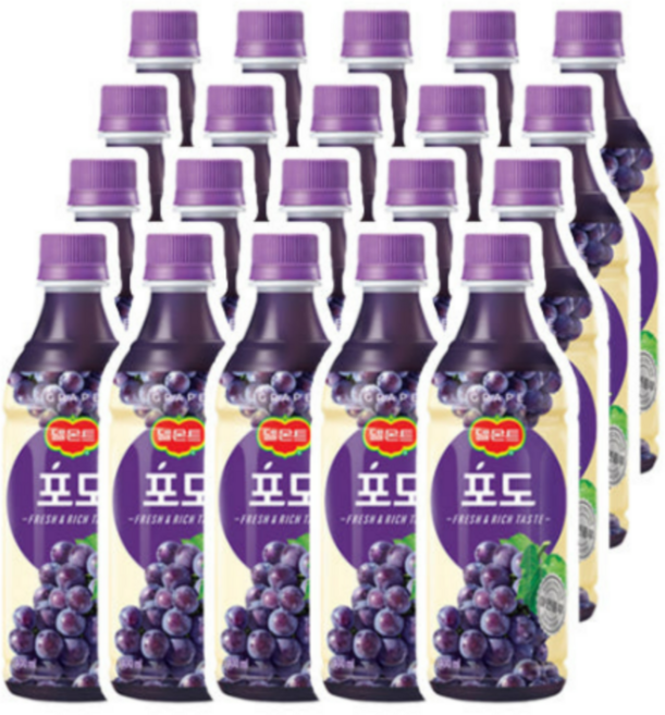 델몬트 포도 100 주스, 400ml, 40개