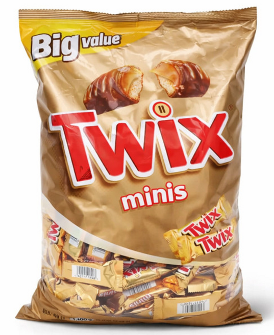 트윅스 미니스 초콜릿 (약) 학교/홈파티/소풍 대용량 간식, 1.4kg, 140개