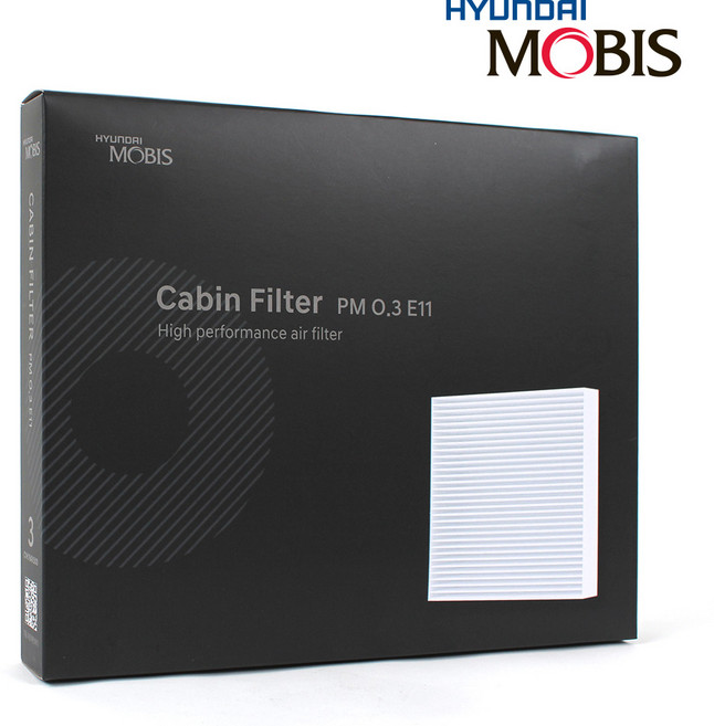 현대모비스 디올뉴 니로 (2022-) 에어컨필터 PM0.3 E11, 1개, 11호 / GIC79AC200