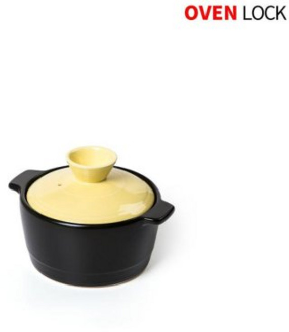 오븐락 컬러 내열 뚝배기 찜기 옐로우, 단품, 1개