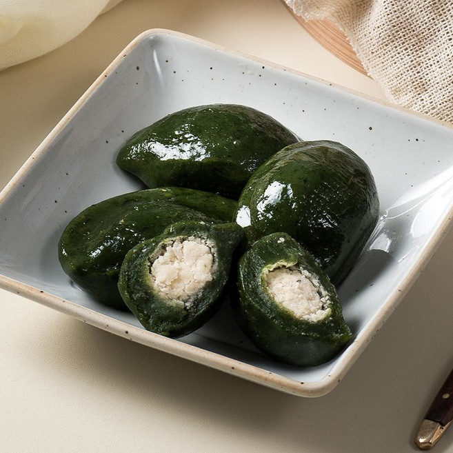 서천한산모시떡 모시송편 모시개떡(찐송편 생송편)동부기피 참깨 흑임자, 깨송편(찐송편)1kg 27개, 1개