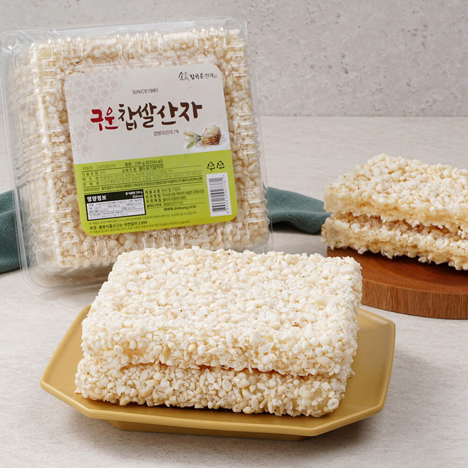 명인 김규흔한과 구운찹쌀산자 3p, 230g, 1개