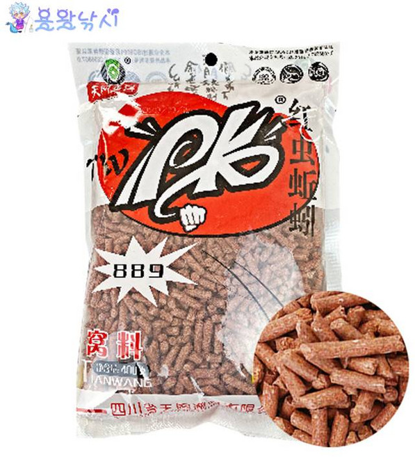 용왕낚시 PK 홍충 지렁이 과립형 밑밥 낚시밑밥 소립 작은입자, 1개, 400g