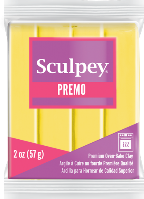 스컬피 프레모 57g (Premo 2oz) 전문가용 폴리머클레이, Sunshine(파스텔노랑)