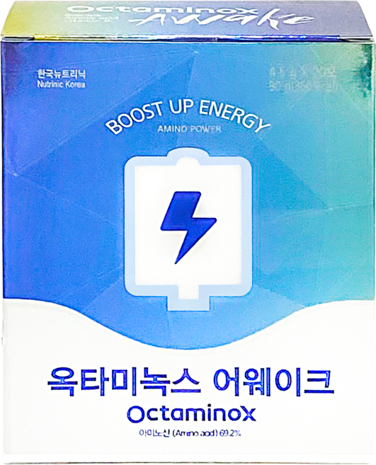 옥타미녹스 어웨이크 20포 패키지 아미노산/과라나/사이클/러닝/마라톤/워밍업/골프/공부/에너지, 90g, 1개