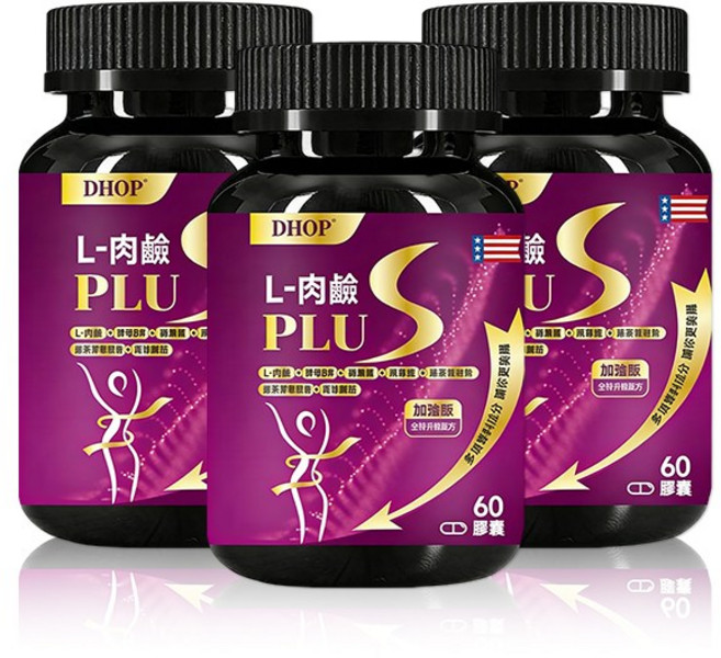 DHOP L-肉鹼膠囊, 1個, 單瓶體驗裝, 60顆