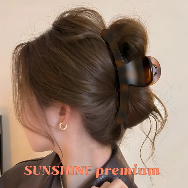 SUNSHINE 프리미엄 여성 헤어 집게핀 대형 올림머리 집게핀