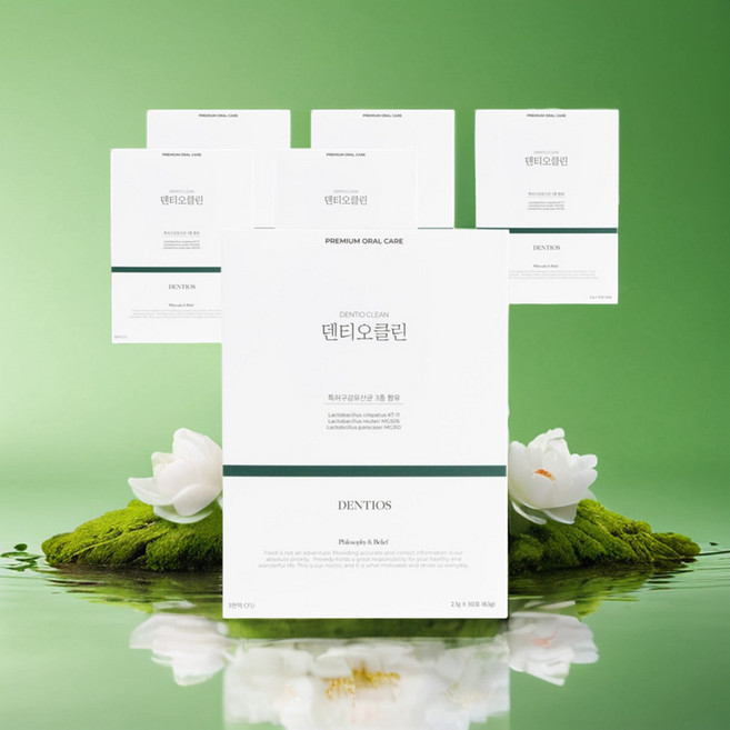 덴티오클린 구강유산균 덴티오스 구강유산균 덴티오클린 잇몸유산균, 30회분, 6개