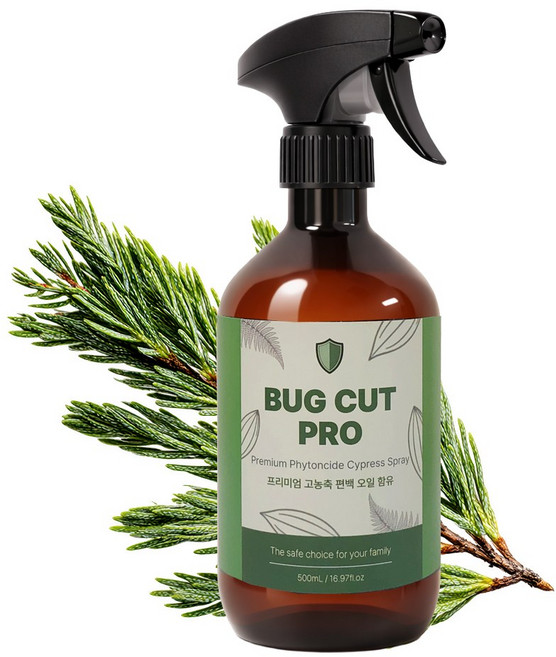 버그컷프로 천연오일 원액 계피 시나몬 스프레이 피톤치드 편백스프레이, 편백 스프레이, 1개, 500ml