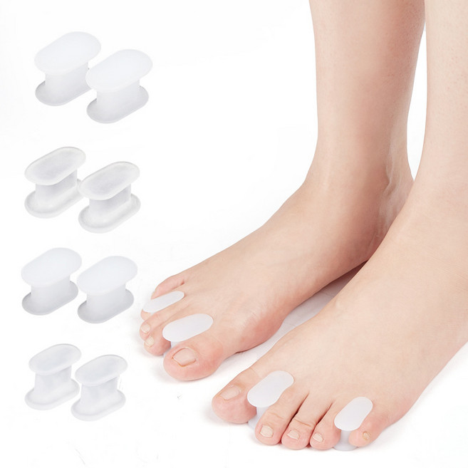 헬스와미 발 보호 분리 실리콘 쿠션 발가락 고정기, 3세트