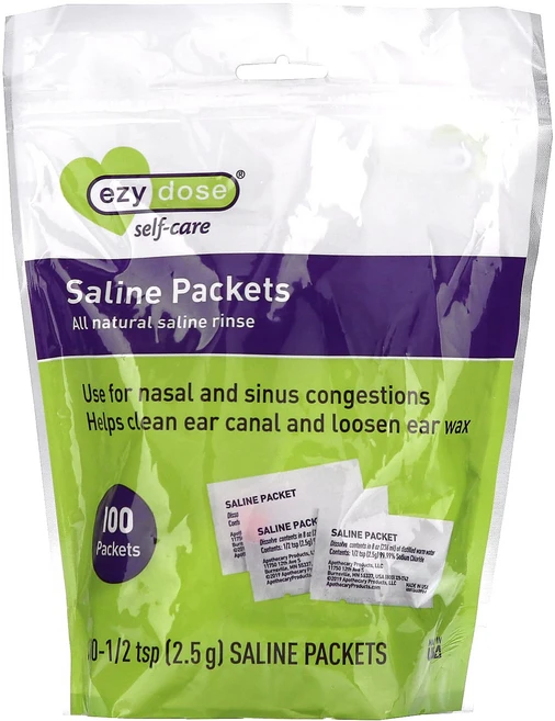 건강챙기세요 Ezy Dose 셀프 케어 식염수 팩 100팩 백살까지오래오래 - 쿠팡