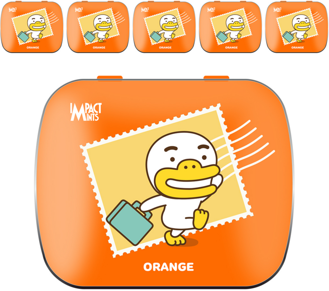 임팩트민트 카카오프렌즈 오렌지향 캔디, 15g, 6개